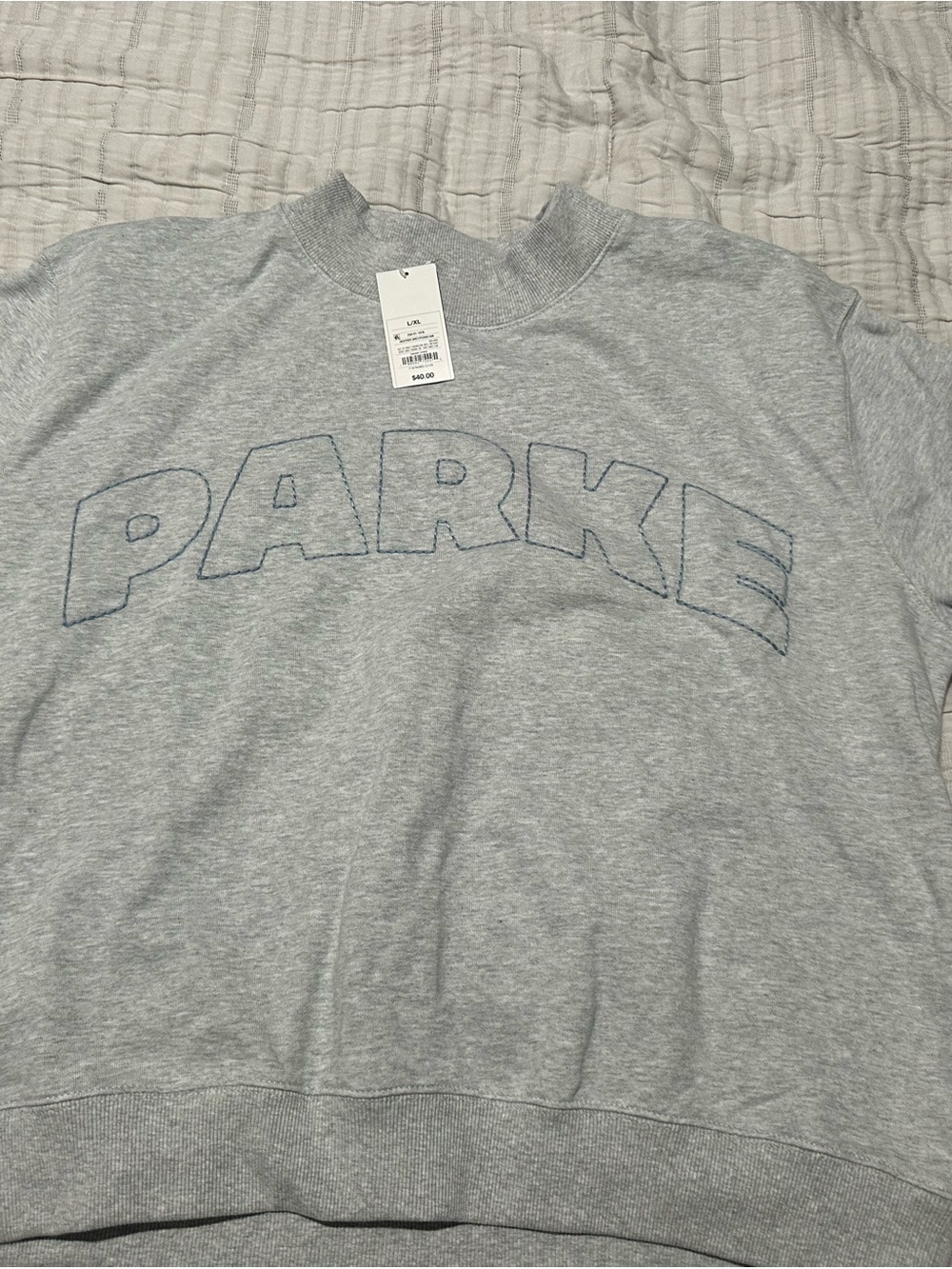 PARKE X TARGET Sweatshirt L/XL - Picture 4 of 5